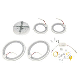 Modern LED Ceiling Light 4 Rings 3 Color Dimmable Acrylic Ceiling Light Fixtures 38W Modern Chandelier for Living Room Bedroom Kitchen 4 Rings White 3 Color Dimming In Australia - Darrahopens