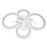 Modern LED Ceiling Light 4 Rings 3 Color Dimmable Acrylic Ceiling Light Fixtures 38W Modern Chandelier for Living Room Bedroom Kitchen 4 Rings White 3 Color Dimming In Australia - Darrahopens