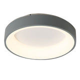 Bedroom Ceiling Light Flush Mount Dimmable LED Modern Simple Warm Romantic Lamp 100‑265V Gray 50cm