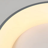 Bedroom Ceiling Light Flush Mount Dimmable LED Modern Simple Warm Romantic Lamp 100‑265V Gray 50cm