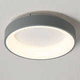 Bedroom Ceiling Light Flush Mount Dimmable LED Modern Simple Warm Romantic Lamp 100‑265V Gray 50cm