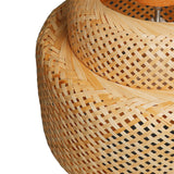 Farmhouse Pendant Light E27 Chinese Wood Woven Lantern Hanging Ceiling Light Fixture for Home Hotel Tea Room 85 to 265V