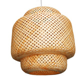 Farmhouse Pendant Light E27 Chinese Wood Woven Lantern Hanging Ceiling Light Fixture for Home Hotel Tea Room 85 to 265V