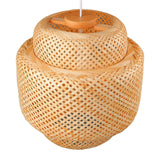 Farmhouse Pendant Light E27 Chinese Wood Woven Lantern Hanging Ceiling Light Fixture for Home Hotel Tea Room 85 to 265V