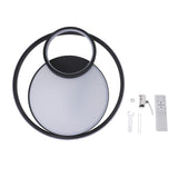 Modern LED Ceiling Light Dimmable Contemporary Black Flush Mount Ceiling Light Fixture for Bedroom Kitchen Study Room 100‑265V 40cm/15.7in, 40W