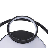 Modern LED Ceiling Light Dimmable Contemporary Black Flush Mount Ceiling Light Fixture for Bedroom Kitchen Study Room 100‑265V 40cm/15.7in, 40W
