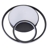 Modern LED Ceiling Light Dimmable Contemporary Black Flush Mount Ceiling Light Fixture for Bedroom Kitchen Study Room 100‑265V 40cm/15.7in, 40W