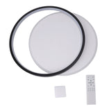 Modern LED Ceiling Light Dimmable Round Flush Mount Lighting Fixture Ceiling Lamp with Remote Control for Bedroom Living Room 100 to 265V