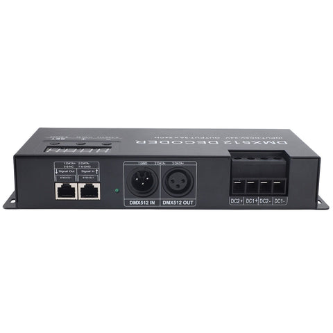 DMX Decoder 24 Channel Digital Display Dimming Driver LED DMX512 Controller for RGB Strip Light DC 5‑24V In Australia - Darrahopens