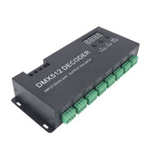 DMX Decoder 24 Channel Digital Display Dimming Driver LED DMX512 Controller for RGB Strip Light DC 5‑24V