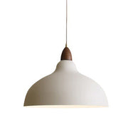 Modern Pendant Light Fixture Iron Japanese Style Hanging Ceiling Lamp for Kitchen Island Dining Room Bar Office White 35x19cm/13.8x7.5in