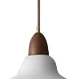 Modern Pendant Light Fixture Iron Japanese Style Hanging Ceiling Lamp for Kitchen Island Dining Room Bar Office White 35x19cm/13.8x7.5in