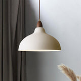 Modern Pendant Light Fixture Iron Japanese Style Hanging Ceiling Lamp for Kitchen Island Dining Room Bar Office White 35x19cm/13.8x7.5in