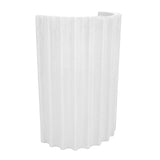 Modern Wall Sconce Light Fixture Minimalist Half Cylinder Desgin Green Wall Mounted Lamp for G9 BulbsBedroom Hallway White