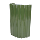 Modern Wall Sconce Light Fixture Minimalist Half Cylinder Desgin Green Wall Mounted Lamp for G9 BulbsBedroom Hallway Green