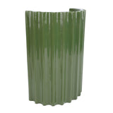 Modern Wall Sconce Light Fixture Minimalist Half Cylinder Desgin Green Wall Mounted Lamp for G9 BulbsBedroom Hallway Green