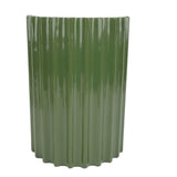 Modern Wall Sconce Light Fixture Minimalist Half Cylinder Desgin Green Wall Mounted Lamp for G9 BulbsBedroom Hallway Green