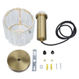 Crystal Pendant Light Modern Light Luxury Elegant Gold Adjustable Height Crystal Island Lighting for Kitchen Dining Room Bedroom 85‑265V Hardwired In Australia - Darrahopens