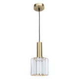 Crystal Pendant Light Modern Light Luxury Elegant Gold Adjustable Height Crystal Island Lighting for Kitchen Dining Room Bedroom 85‑265V Hardwired In Australia - Darrahopens