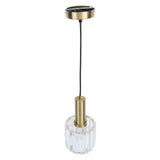 Crystal Pendant Light Modern Light Luxury Elegant Gold Adjustable Height Crystal Island Lighting for Kitchen Dining Room Bedroom 85‑265V Hardwired