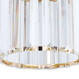 Crystal Pendant Light Modern Light Luxury Elegant Gold Adjustable Height Crystal Island Lighting for Kitchen Dining Room Bedroom 85‑265V Hardwired