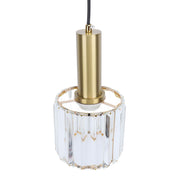 Crystal Pendant Light Modern Light Luxury Elegant Gold Adjustable Height Crystal Island Lighting for Kitchen Dining Room Bedroom 85‑265V Hardwired