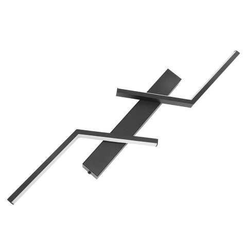 Modern LED Wall Lights 3 Color Temperature Minimalist Black Wall Light Fixtures Sconce for Bathroom Bedroom Living Room 100cm/39.4in In Australia - Darrahopens