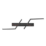 Modern LED Wall Lights 3 Color Temperature Minimalist Black Wall Light Fixtures Sconce for Bathroom Bedroom Living Room 100cm/39.4in