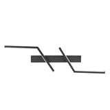 Modern LED Wall Lights 3 Color Temperature Minimalist Black Wall Light Fixtures Sconce for Bathroom Bedroom Living Room 100cm/39.4in