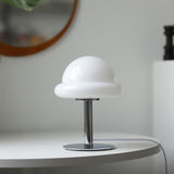 Bedside Table Lamp USB 3 Color Dimmable Cute Creative Mushroom Desk Lamp for Living Room Bedroom White