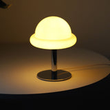 Bedside Table Lamp USB 3 Color Dimmable Cute Creative Mushroom Desk Lamp for Living Room Bedroom White