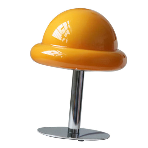 Bedside Table Lamp USB 3 Color Dimmable Cute Creative Mushroom Desk Lamp for Living Room Bedroom Orange
