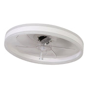 Ceiling Fan Light Lamp Variable Frequency 3000 4000 6500K Stepless Dimming Adjustable Silent for Bedroom Round L 110V In Australia - Darrahopens