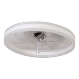 Ceiling Fan Light Lamp Variable Frequency 3000 4000 6500K Stepless Dimming Adjustable Silent for Bedroom Round L 110V
