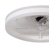 Ceiling Fan Light Lamp Variable Frequency 3000 4000 6500K Stepless Dimming Adjustable Silent for Bedroom Round L 110V