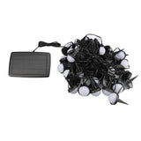 Solar Light String 50 Bulbs Cordless Decorative IP66 Waterproof Light String for Outdoor Yard Garden