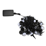 Solar Light String 50 Bulbs Cordless Decorative IP66 Waterproof Light String for Outdoor Yard Garden