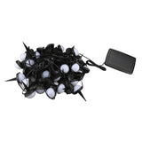 Solar Light String 50 Bulbs Cordless Decorative IP66 Waterproof Light String for Outdoor Yard Garden