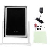 Vanity Mirror Touch Control 3 Color Modes Dimmable 360 Degree Rotation Makeup Mirror with LED Light Pearl White