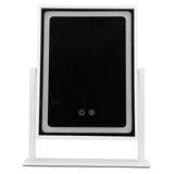 Vanity Mirror Touch Control 3 Color Modes Dimmable 360 Degree Rotation Makeup Mirror with LED Light Pearl White