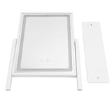 Vanity Mirror Touch Control 3 Color Modes Dimmable 360 Degree Rotation Makeup Mirror with LED Light Pearl White