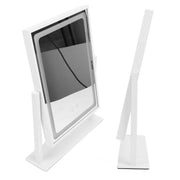 Vanity Mirror Touch Control 3 Color Modes Dimmable 360 Degree Rotation Makeup Mirror with LED Light Pearl White