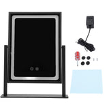 Vanity Mirror Touch Control 3 Color Modes Dimmable 360 Degree Rotation Makeup Mirror with LED Light Frosted Black In Australia - Darrahopens
