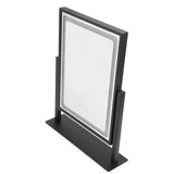 Vanity Mirror Touch Control 3 Color Modes Dimmable 360 Degree Rotation Makeup Mirror with LED Light Frosted Black
