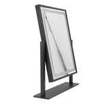 Vanity Mirror Touch Control 3 Color Modes Dimmable 360 Degree Rotation Makeup Mirror with LED Light Frosted Black