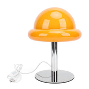 Mushroom Table Lamp Cute 3 Color Dimmable Energy Saving Desk Mushroom Ambient Light for Bedside Decoration Orange