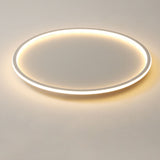 Round Ceiling Light Thin Flat Modern Flush Mount Lighting Fixture for Bedroom 100‑265V Warm Light Style 30cm White