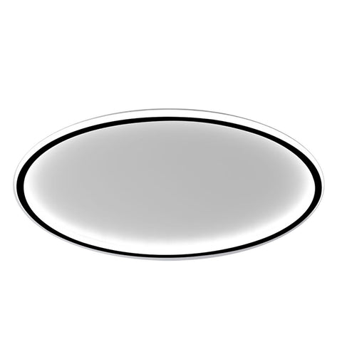 Round Ceiling Light Thin Flat Modern Flush Mount Lighting Fixture for Bedroom 100‑265V Warm Light Style 30cm Black