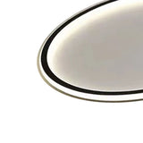 Round Ceiling Light Thin Flat Modern Flush Mount Lighting Fixture for Bedroom 100‑265V Warm Light Style 30cm Black