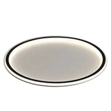 Round Ceiling Light Thin Flat Modern Flush Mount Lighting Fixture for Bedroom 100‑265V Warm Light Style 30cm Black